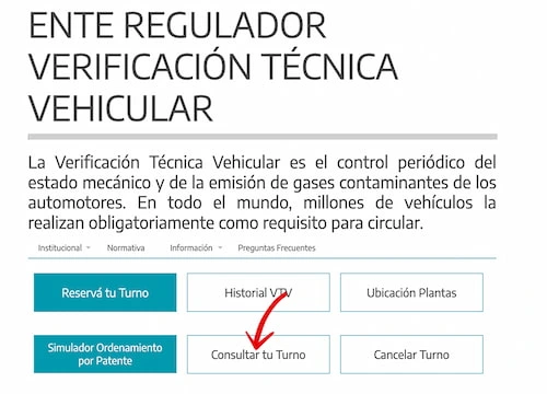 CAMBIAR TURNO VTV ESCOBAR